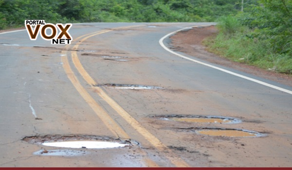 Reclamações – Buracos na BR 163 entre Marechal Rondon e Guaíra geram reclamações de motoristas